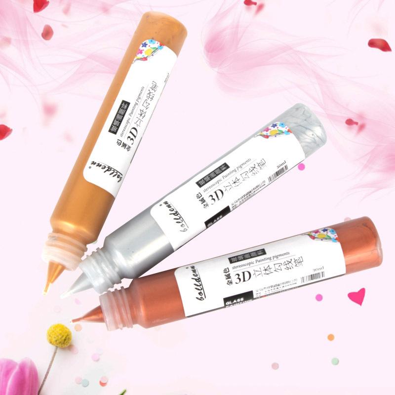 10/30 мл витражная краска для стекла, устойчивая к воздействию солнца, акриловые краски для стекла, 3D-ручка, водостойкая краска для стекла, принадлежности для рисования Aquarela Art Supplies