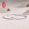 1 Carat Moissanite Diamond  S925 Sterling Silver Luxury Wedding Celebration Exquisite Bracelet Jewelry Gifts Women's Bracelet