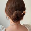 Hallow Women Fashion Hairpin Straight Ball Metal Hair Stick Pin Headdress Elegant Jewelry Accessories Wedding Party Headwear