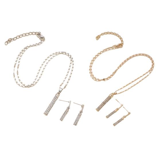 Женское ожерелье цилиндрической формы, универсальный аксессуар, великолепная подвеска, ожерелье, серьги, набор для украшения