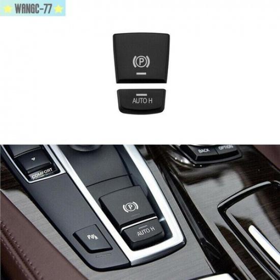 Matte Black Car Central Handbrake Brake Button Cover Case Fits For BMW X3 X5 F25