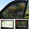 2/4pcs Car Window Shade Breathable UV Protective Universal Insulated Screen Window Sunscreen Anti-mosquito Car Window Sunshade