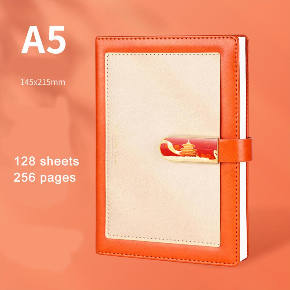 (Бесплатная гравировка логотипа.) Кожаный блокнот А5, блокнот для продвинутых студентов с пряжкой, дневник, протоколы деловых встреч, предметный блокнот