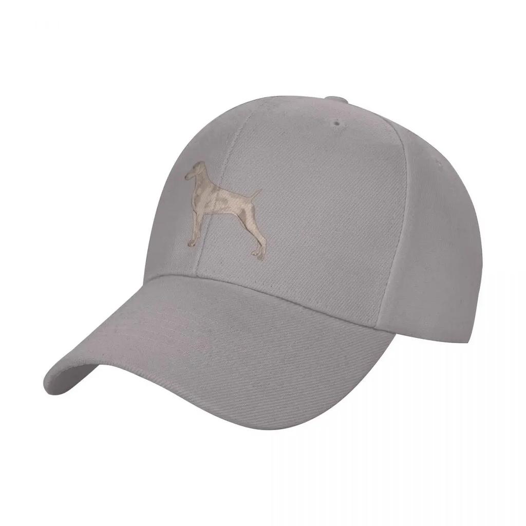 Weimaraner Dog Silver Ghost colorful silhouette for dog lovers Baseball Cap Golf Hat Male hat Womens Golf Clothing Mens