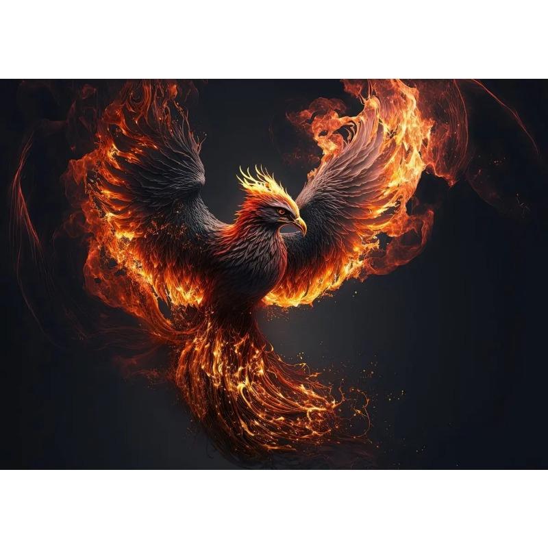 Retro Art Legends Phoenix Bird Posters Canvas Painting And Print Wall Art HD Pictures for Living Room Home Decor Frameless Gifts