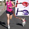 Adjustable Hands Free Running Walking Jogging Pet Dog Waist Leash Traction Rope