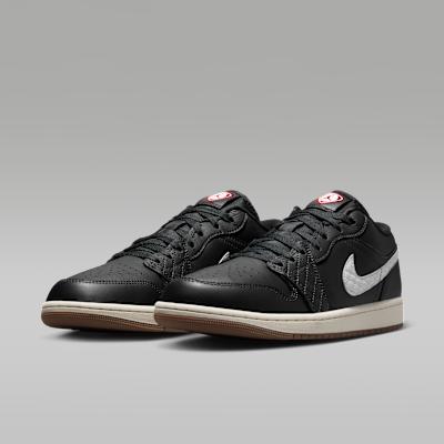 Jordan Air Jordan 1 Vintage Basketball Shoes Unisex Low Top Black Whit