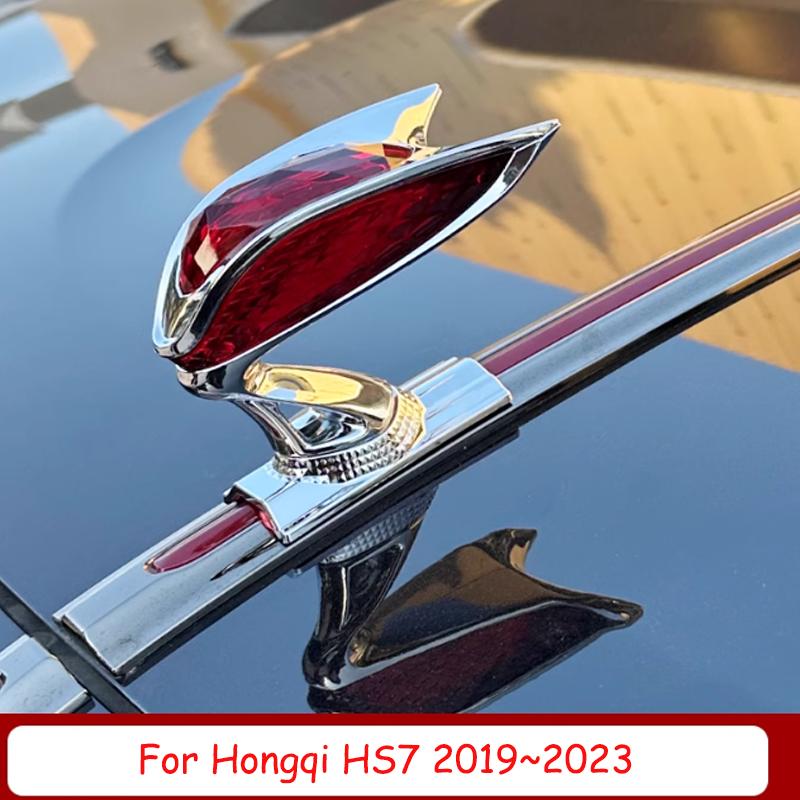 Для Hongqi odo HS7 HS5 EHS9 H9 ~2024 Стерео Автомобиль Капот Вертикальные Эмблемы Световая Лента Модификация Аксессуары