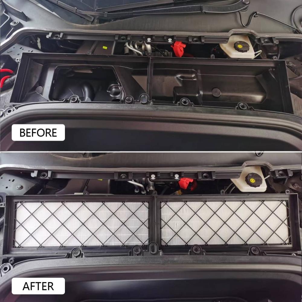 Cabin Filter Air Filter HEPA Air Intake Filter Replacement With Activated Carbon For Tesla Model Y 2021-2026 Model Y Juniper