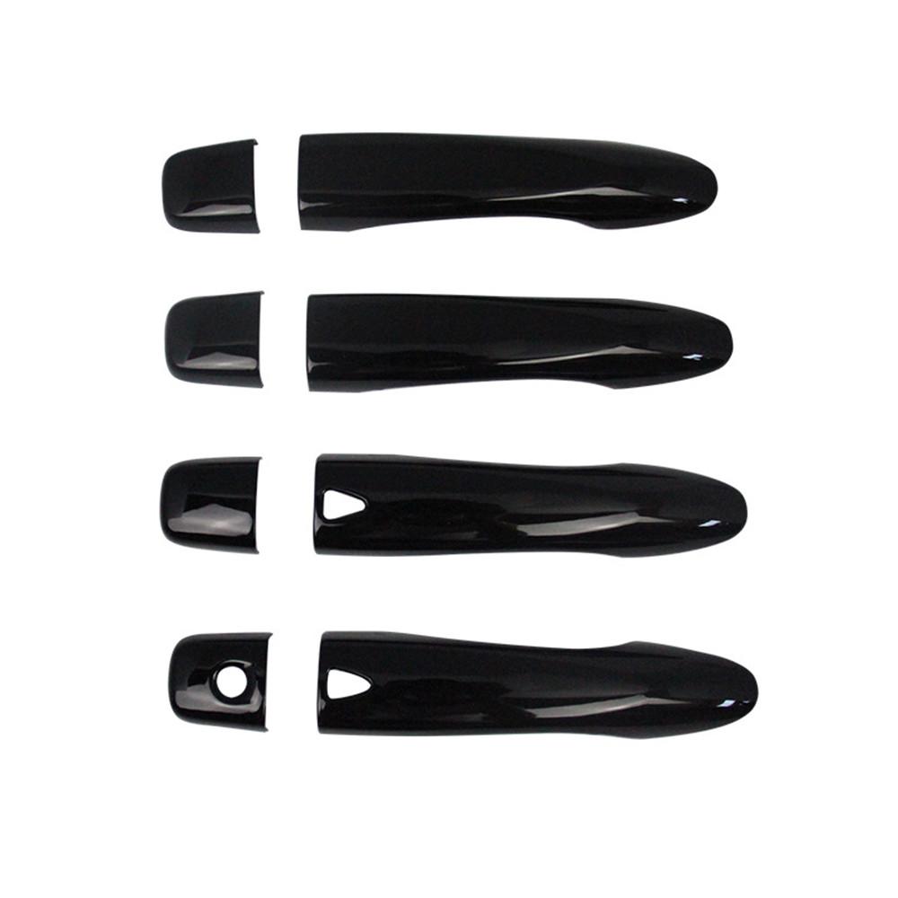 4X Glossy Black Door Handle Covers Trim With Smart Hole For Nissan Altima 13-18