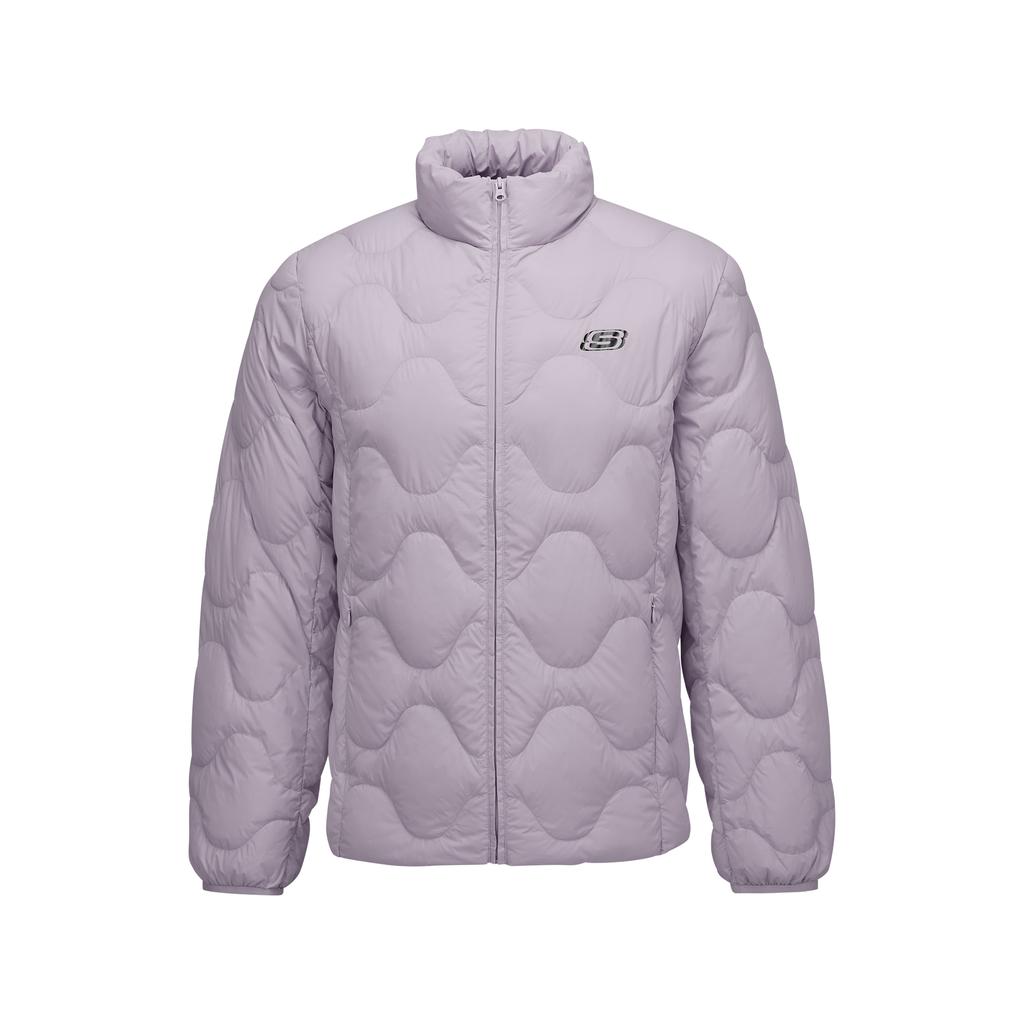 Skechers Down Jackets Unisex Sea Dusty Pink-05WA Stand Collar Moderate L425U042-05WA
