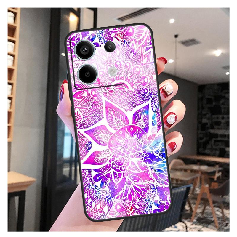 Индийский Цветочный Хна Мандала Чехол Для Xiaomi Redmi 12 13 C 9C 10C Redmi Note 13 Pro 9 10 11 12 9S 10S 11S 12S Задняя Крышка