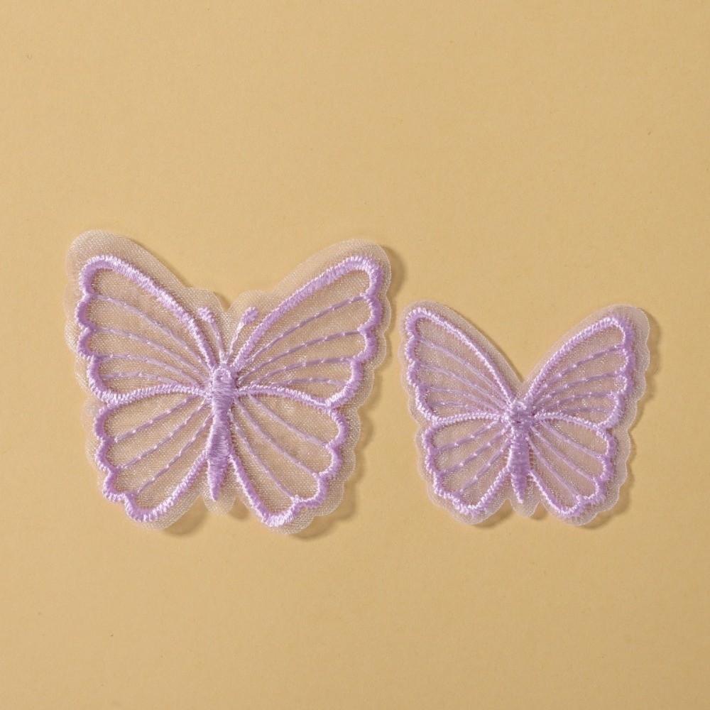Dreamy Embroidered Mesh Butterfly DIY Handmade Sewing Craft Decoration Lace Patches for Hat Decor