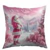 New Christmas Pillow Cover Polyester Christmas Tree Print Home Cushion Cover Living Room Sofa Cushion Cover