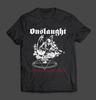 Футболка унисекс черная хлопковая с принтом группы Onslaught Подарок для семьи BT829