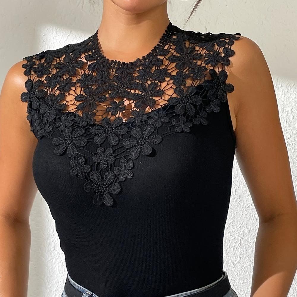 Кружевная ткань Кружевной вырез Элегантный фальшивый вырез Воротник Креативный вырез с прорезями Фотография