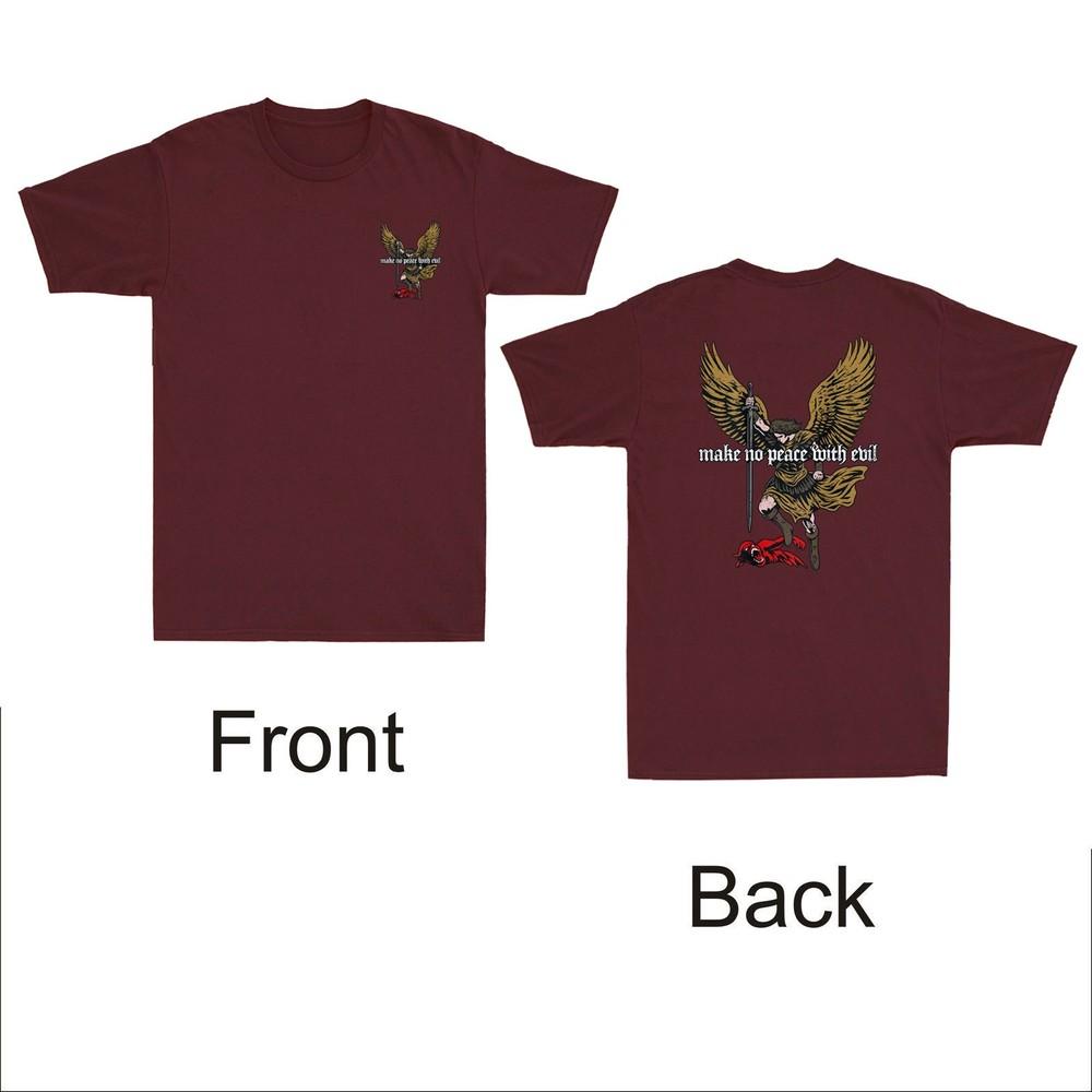 Make No Peace With Evil Archangel Michael (Front&Back) Design Unisex's T-Shirt Tee