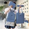Multi-purpose Student Backpack Four-piece Set Large Capacity Nylon Cloth Backpack Breathable Waterproof Simple School Backpack
