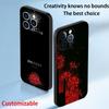 Арт Красные паучьи лилии дизайн Япония Чехол для телефона Для iPhone 17 16 e 15 14 13 12 Plus Mini Pro Max Мягкий черный Ударопрочный чехол