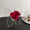 Clear Acrylic Butterfly Frame Vases Unique Art Flower Holder Container for Home Office Wedding Centerpieces Decors Gift