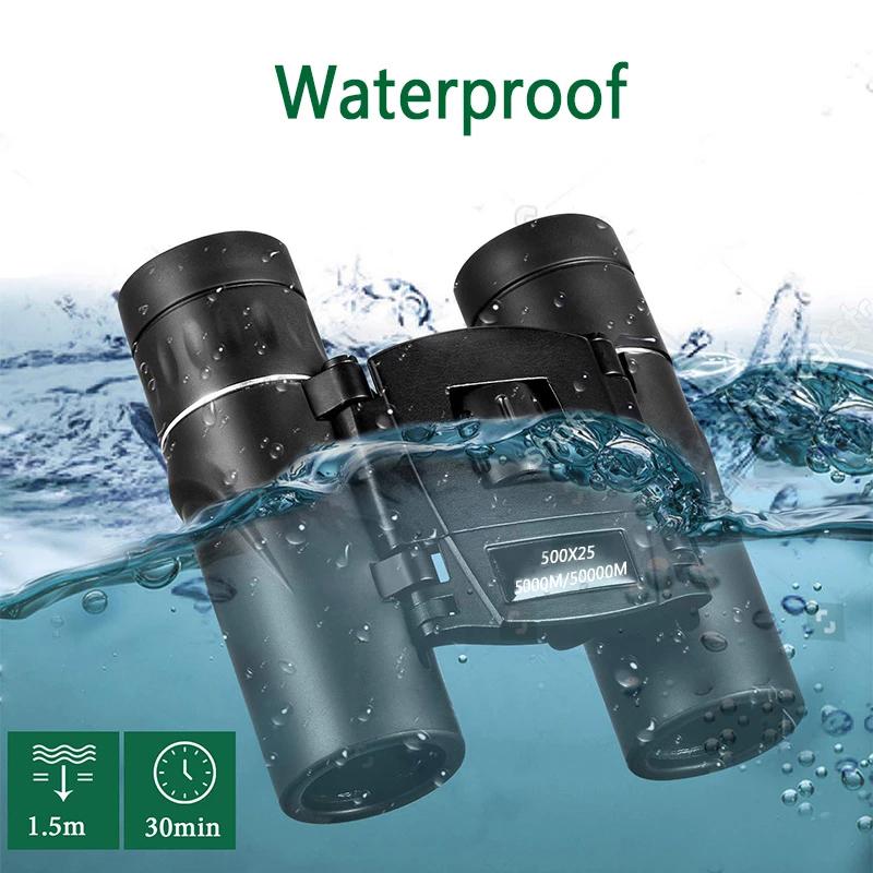 Hd Zoom Folding Binoculars Telescope 50000m Long Distance Vision Portable Micro Telescope High Definition Optical Binoculars For Outdoor Sports Campin