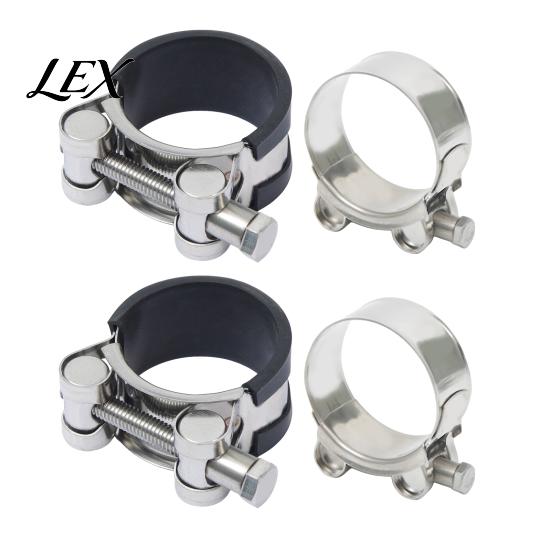 Garden Hose Clip Stainless Steel Clamp, Adjustable Heavy Duty Clip, Leakproof Self Adjusting Pipe Clamp Metal for Automotive, Plumbing, Connection