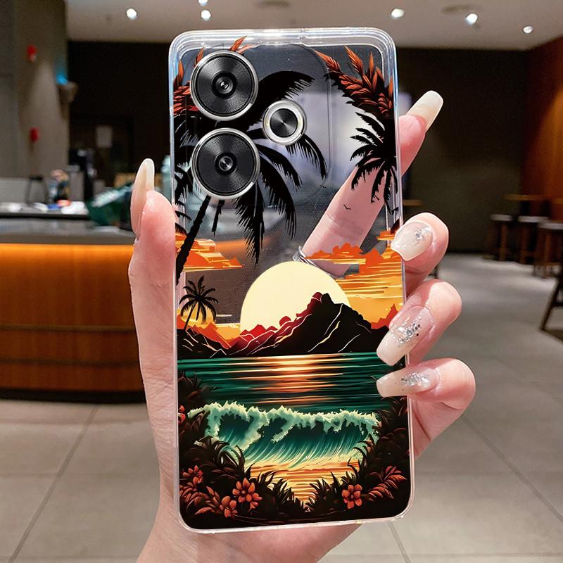Чехол для телефона Redmi Turbo 3 / Poco F6 Роскошный Дракон Милый Крутой Мальчики Девочки Мягкий Силиконовый Задний Чехол Прозрачный ТПУ Корпус