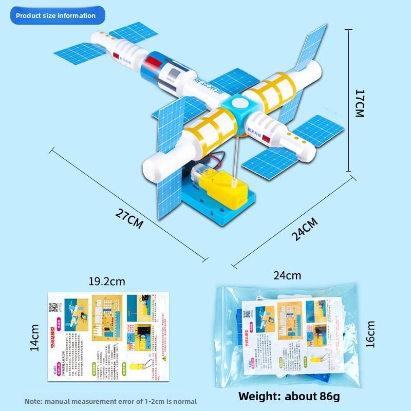 Space Station Physics Toy With Electric Features For Childrens Learning And Creativity