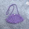 2025 Fan-Shaped Straw Crossbody: Cute Woven Seashell Beach Bag for Women’s Vacation