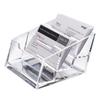 Clear Multi-Layer Plastic Business Card Holder - Desktop Display Box