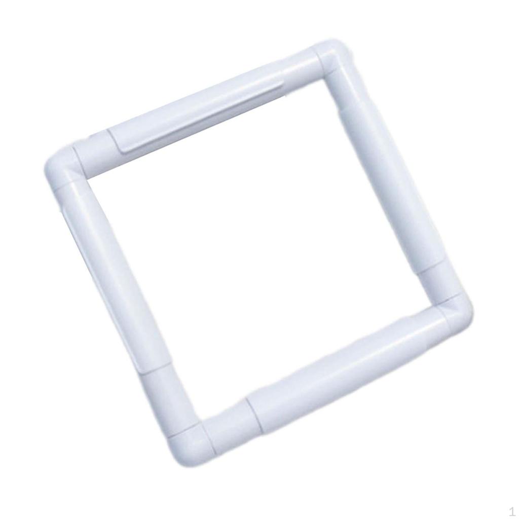 Clip Frame Square Embroidery Hoop Sturdy Easy To Install Cross Stitch Snap for DIY