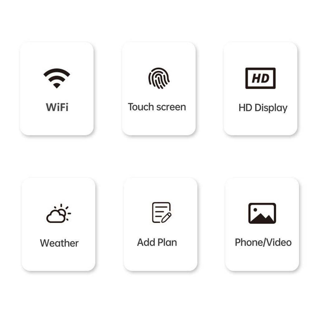 Digital Calendar Planner Chore Chart 10.1inch IPS Full View LCD Screen Interactive Calendar APP Management Wall Desk Mount