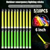 5/10PCS Survival Kit Military Glow Light Sticks Waterproof Camping Gear for Hiking Camping Outdoor Emergency Concert Party Light