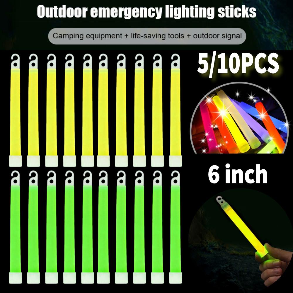 5/10PCS Survival Kit Military Glow Light Sticks Waterproof Camping Gear for Hiking Camping Outdoor Emergency Concert Party Light