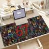 Glitch Neon 67 Mouse Pad Anti Slip Rubber Edge Locked Thickened Laptop Gaming Desk Mat