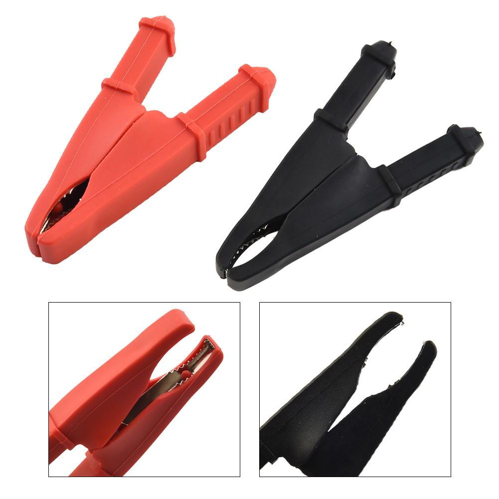 High Quality 2 Pack Red Black Insulated Clips for Car Battery Test