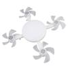 with Remote Control Socket Fan Light 3 Colors Lamp Plug in Ceiling Fan Hanging Fan Light  Workshop