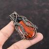 Red Snakeskin Jasper Pendant Copper Wire Wrapped Pendant Top Quality Gemstone Pendant Copper Wire Jewelry Handmade Pendant Anniversary Gift