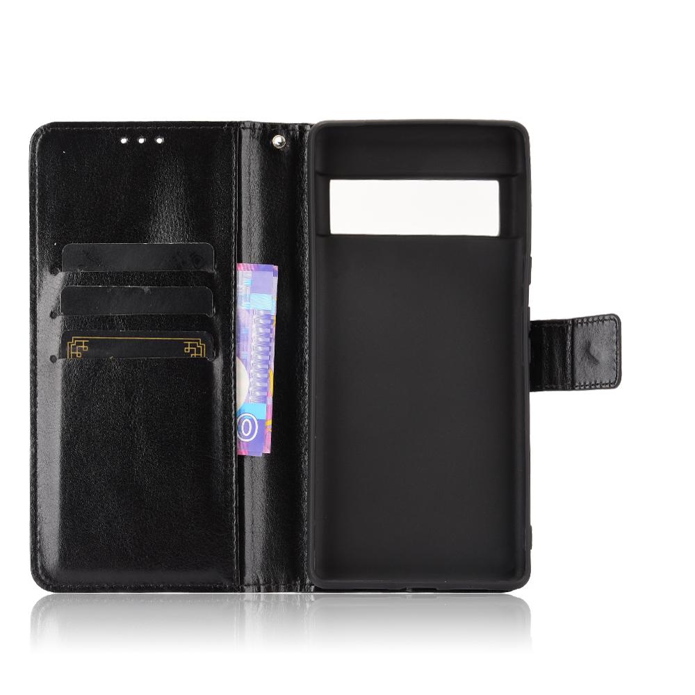 for Google Pixel 6 Wallet Case with Kickstand & Card Slots – Shockproof, Dustproof, Business Heavy Duty Flip Leather Cover