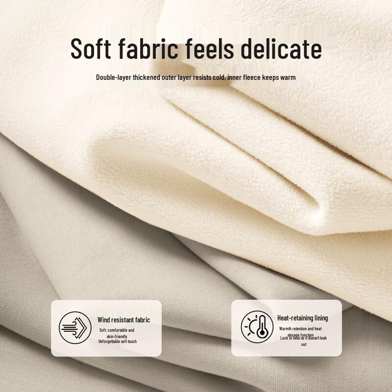 JEEP SPIRIT Men's Fleece-Lined Round Neck Sweatshirt