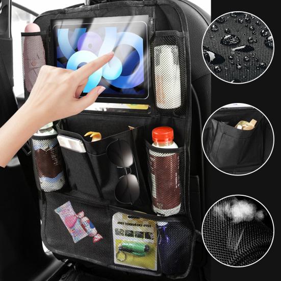 Автомобильный органайзер большой емкости на заднем сиденье с несколькими карманами, детские закуски, игрушки, сумка для хранения на спинке автомобильного сиденья, дорожные аксессуары