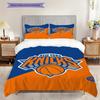 New York Knicks Bold Colors Dynamic Three-piece set(1 * duvet cover + 2 * pillowcase, without core)Duvet cover and pillowcase Soft and comfortable