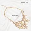 Imitation Pearl Shell Starfish Necklace Sea Series Natural Conch Beach Necklace  Kids