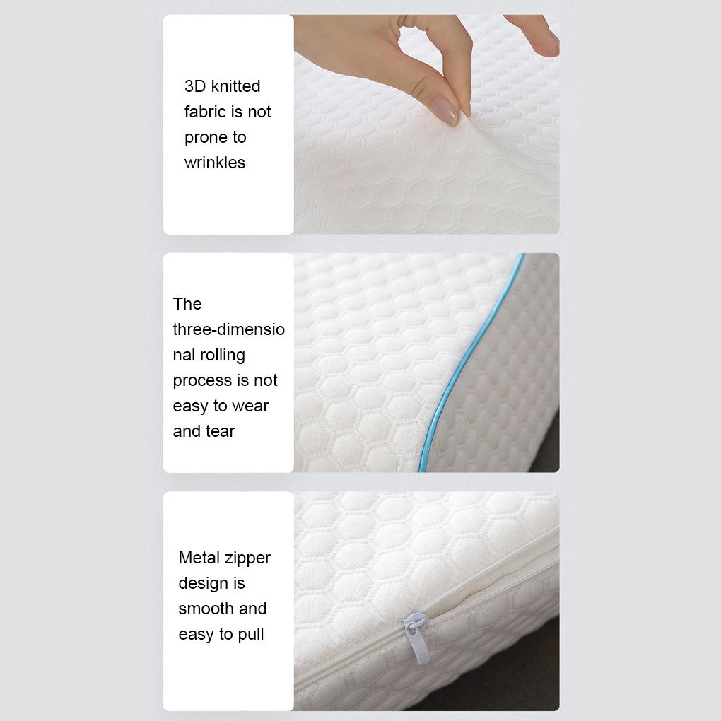 White Neck Support Memory Pillow For Ultimate Pain Relief And Comfort Sleeping Pillow For Couple