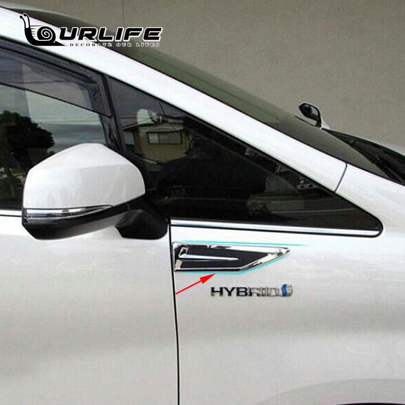 Для 2016 2017 2018 Toyota Alphard 30 AH30 автомобильные аксессуары VELLFIRE ABS хромированная листовая доска украшение на акулу