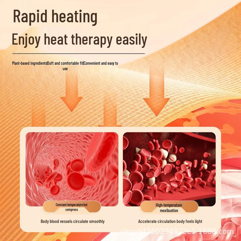 Полынный согревающий пластырь для шеи и плеч с самонагреванием - Тепловая терапия для шейного отдела позвоночника