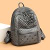 Рюкзак с заклепками Модный рюкзак в стиле панк для женщин Повседневный легкий рюкзак с деталями-шипами для ежедневных поездок, школы и путешествий
