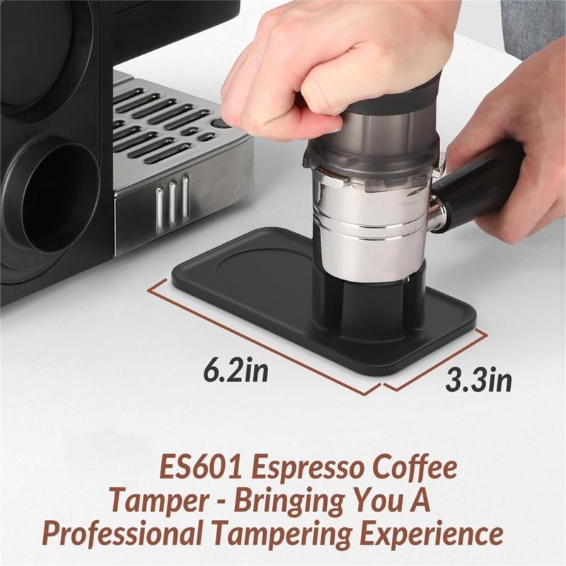Silicone Coffee Tamper Mat Espresso Tamping Mat Coffee Machine Mold Protective Pad for ES601 Coffee Accessories