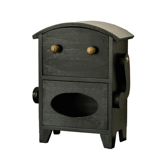 Мини-шкафчик для хранения в форме робота Деревянная шкатулка для украшений Ящик и держатель для салфеток Настольный органайзер для украшений Косметики Туалетного столика Общежития Спальни