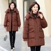 Down Cotton Jacket for Women In Winter, New Style for Middle-aged and Elderly People, Foreign Trade, Stylish Cotton-padded Jacket